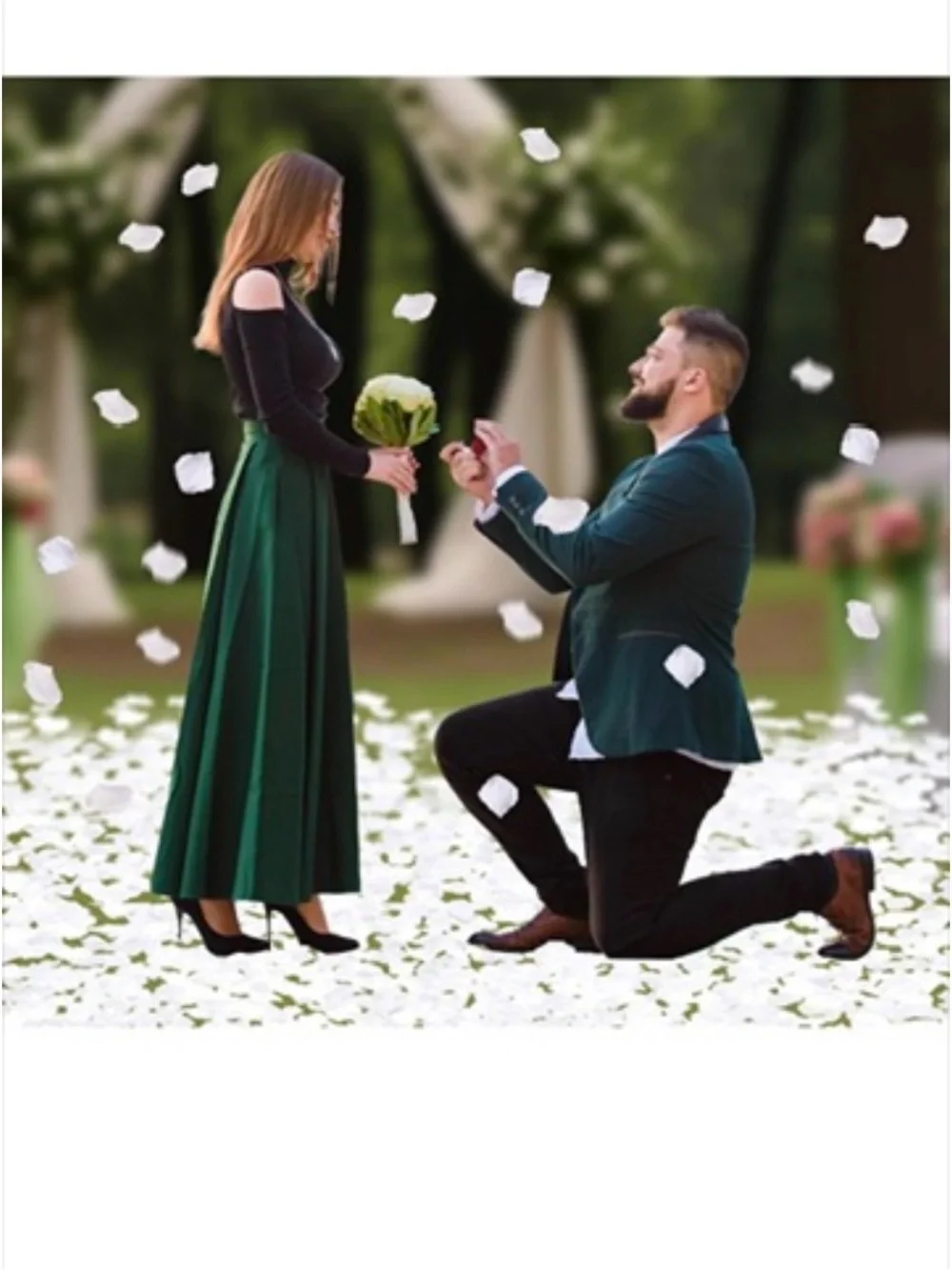 New Open Boxes Artificial Fake Rose Petals, Silk Flowers Petals 20,000PCS, White